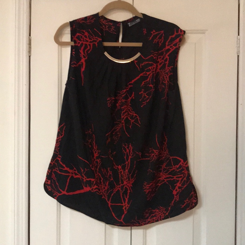 🔴 Offers Accepted🔴 coral print blouse